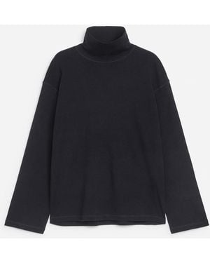 ARKET Roll-Neck Top - Blue
