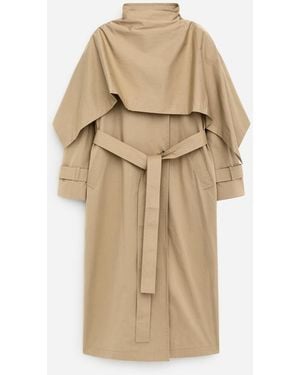 ARKET Scarf Trench Coat - Natural