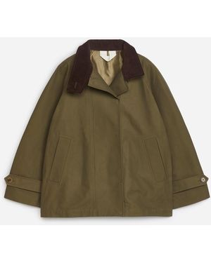 ARKET Short Trench Coat - Green