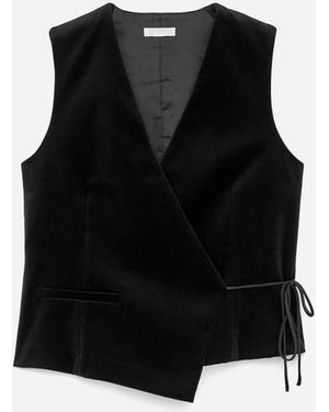 ARKET Velvet Vest - Black