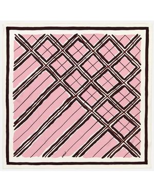 ARKET Printed Silk Scarf - Blue