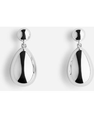 ARKET Drop Pendant Earrings - Natural