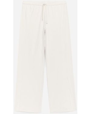 ARKET Wide Sports Trousers - White