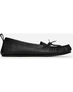 ARKET Moccasin Leather Loafers - Black