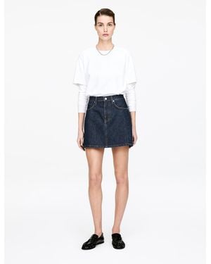 ARKET Denim Mini Skirt - Blue