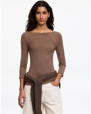 ARKET Boat-Neck Top - Natural