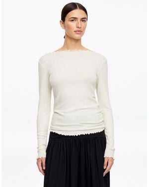 ARKET Boat-Neck Top - White