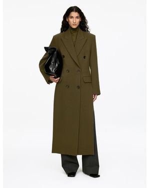 ARKET Tailored Wool-Blend Coat - Green