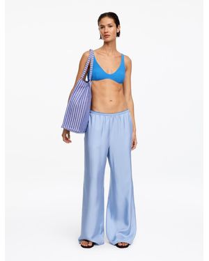 ARKET V-Neck Bikini Top - Blue