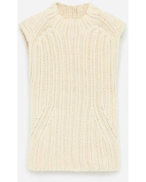 ARKET Rib-Knitted Vest - White