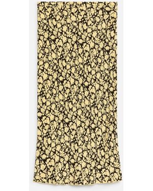 ARKET Printed Midi Skirt - Metallic