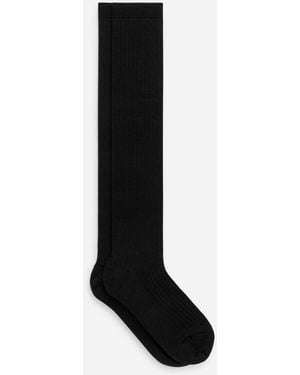ARKET Knee-High Wool Socks - Black