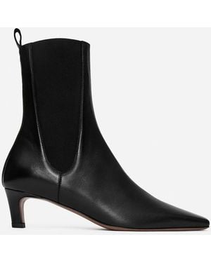 ARKET Square-Toe Ankle Boots - Black