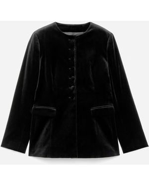 ARKET Velvet Blazer - Black