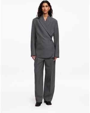 ARKET Wool-Blend Blazer - Grey