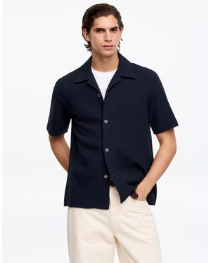 ARKET Waffle Jersey Shirt - Blue