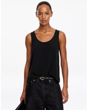 ARKET Schweres Tanktop Aus Seidenmischung - Schwarz