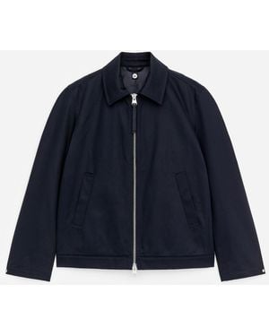 ARKET Drizzler Cotton Jacket - Blue