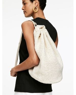 ARKET Strohtasche - Weiß