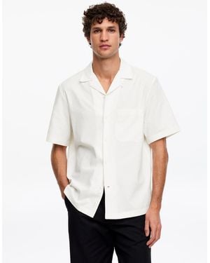 ARKET Seersucker Resort Shirt - White