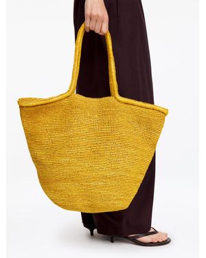 ARKET Raffia Tote Bag - Yellow