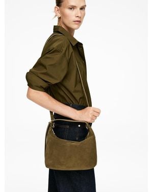 ARKET Split Suede Bag - Green