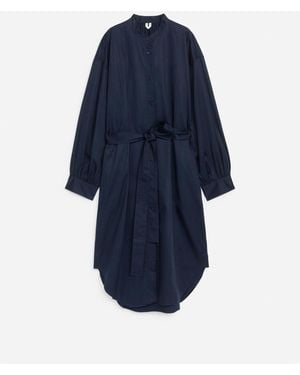 ARKET Belted Shirt Dress - Blue