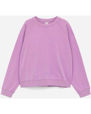 ARKET Terry Sweatshirt - Purple