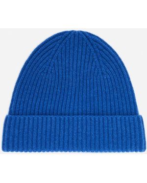 ARKET Rib-Knit Wool-Blend Beanie - Blue