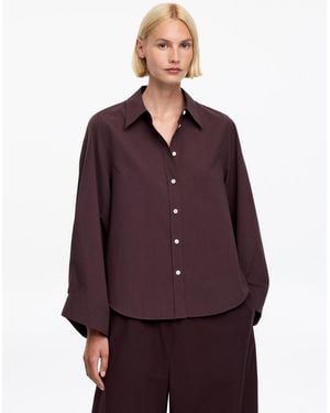 ARKET Volume-Sleeve Shirt - Purple
