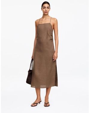 ARKET Linen Midi Dress - Natural