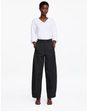 ARKET Barrel-Leg Trousers - White