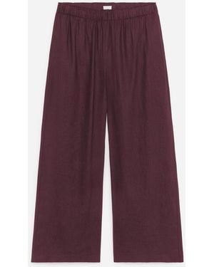 ARKET Weite Leinenhose - Lila