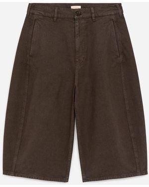 ARKET Barrel-Leg Canvas Shorts - Grey