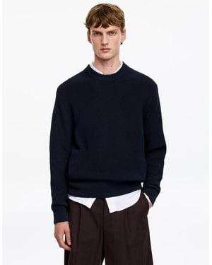 ARKET Cotton Crew Neck Jumper - Blue