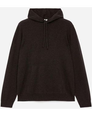 ARKET Knitted Wool Cashmere Hoodie - Black