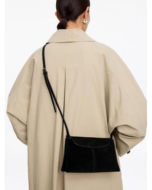 ARKET Split Suede Crossbody Bag - Natural