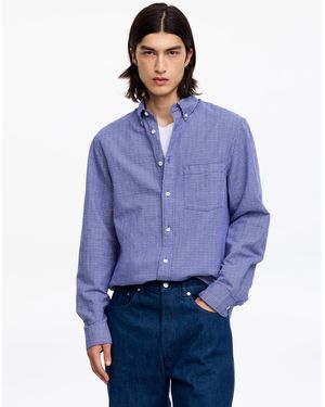 ARKET Relaxed Cotton Linen Shirt - Blue