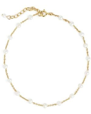 ARKET Freshwater Pearl Anklet - Metallic