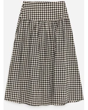 ARKET Seersucker Skirt - Black