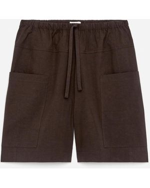 ARKET Patch-Pocket Shorts - Brown