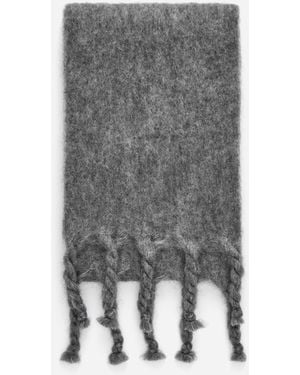 ARKET Mohair-Wool Blend Scarf - Blue