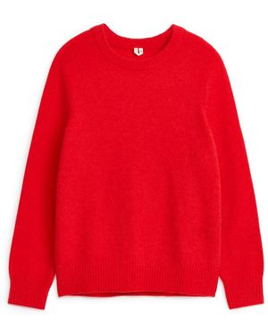 ARKET Alpaca-Merino Blend Jumper - Red