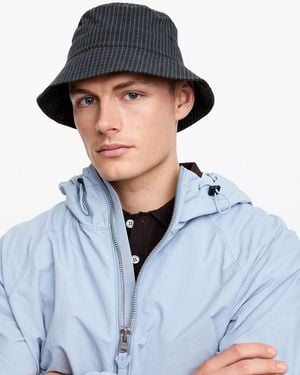 ARKET Chequered Bucket Hat - Blue