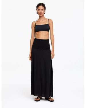 ARKET Flowy Maxi Skirt - White