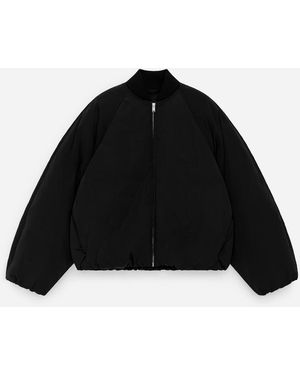 ARKET Upcycled Down Cropped Jacket - Black