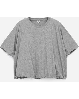 ARKET Bubble-Hem T-Shirt - Grey