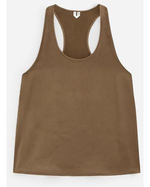 ARKET Sporty Satin Top - Brown