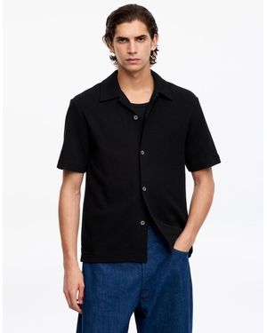 ARKET Waffle Jersey Shirt - Black