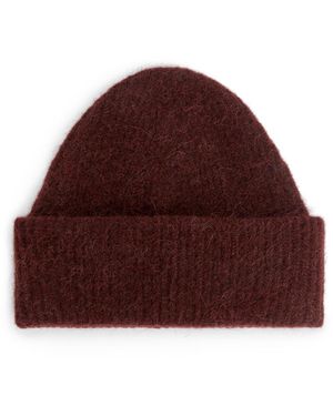 ARKET Alpaca-merino Blend Beanie - Red